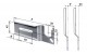 Mensola per supporti Torino con piega da 7 e 11 mm, posizione sinistra, zincata - Stafer