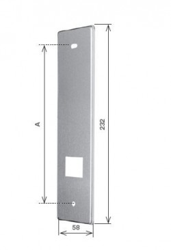 Placca UNI interasse 184 o 205 mm